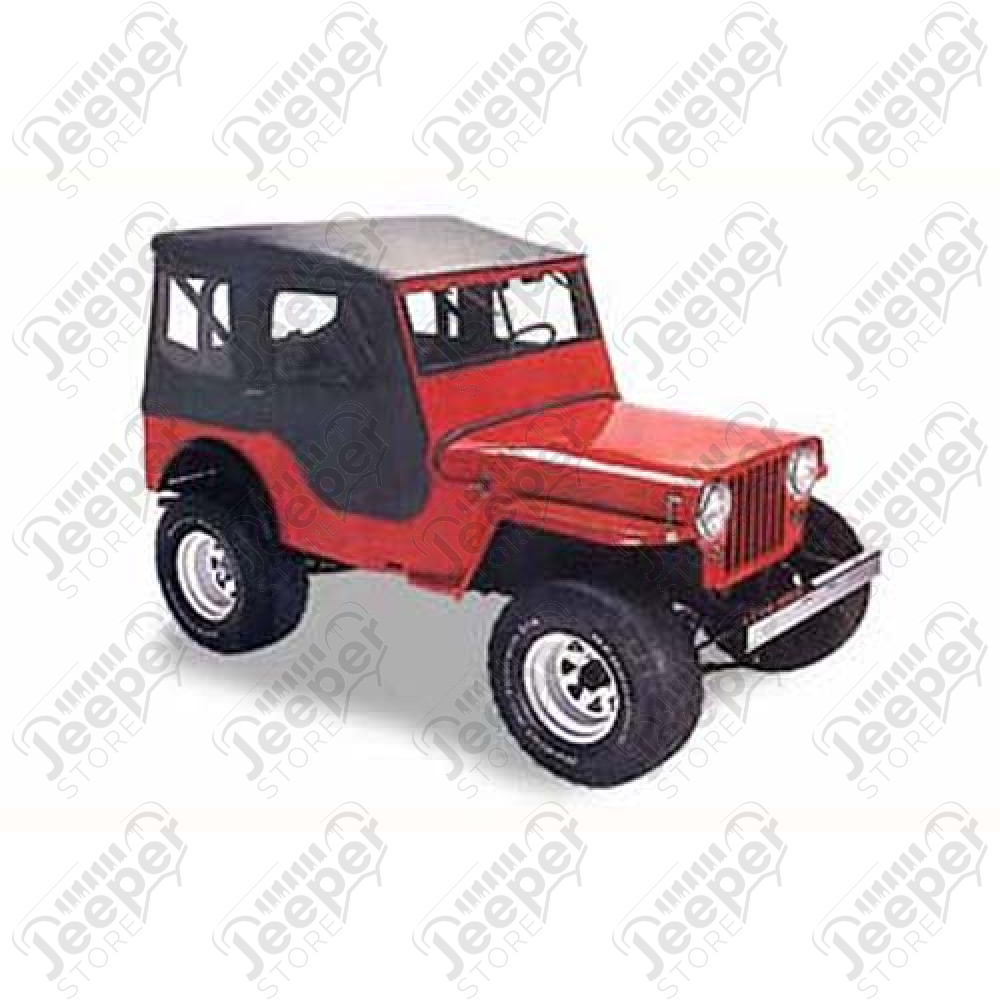 Bâche "Tigertop" - Couleur : Black Crush - Jeep M38, CJ3A - 51403-01