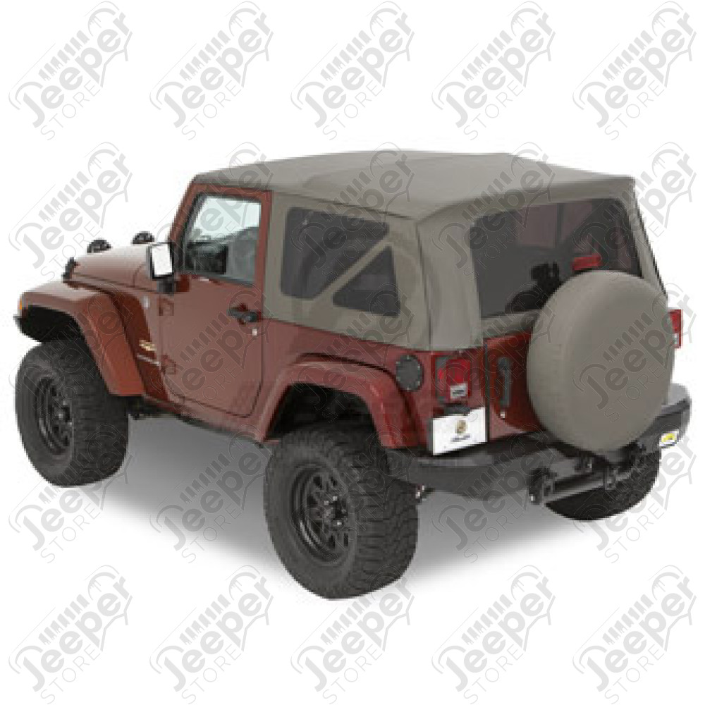 Bâche soft-top de rechange, couleur: Khaki Diamond, Wrangler JK (2 portes)