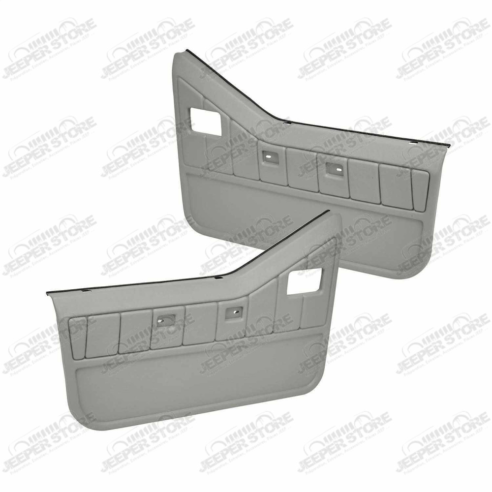 Kit panneaux intérieur de demi porte gauche et droit (couleur grise claire) pour Jeep Wrangler YJ