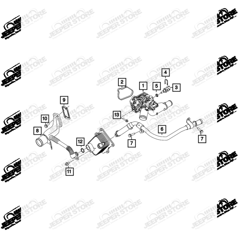 Calorstat (thermostat) 1.3L essence Jeep Renegade BV