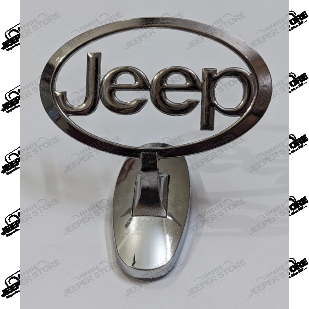 Logo JEEP - Emblème Jeep pour capot moteur (facon viseur comme Mercedes)