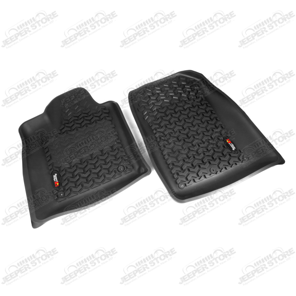 Floor Liner, Front; Black, 2011-2020 Dodge / Jeep Durango / Grand Cherokee WK2 