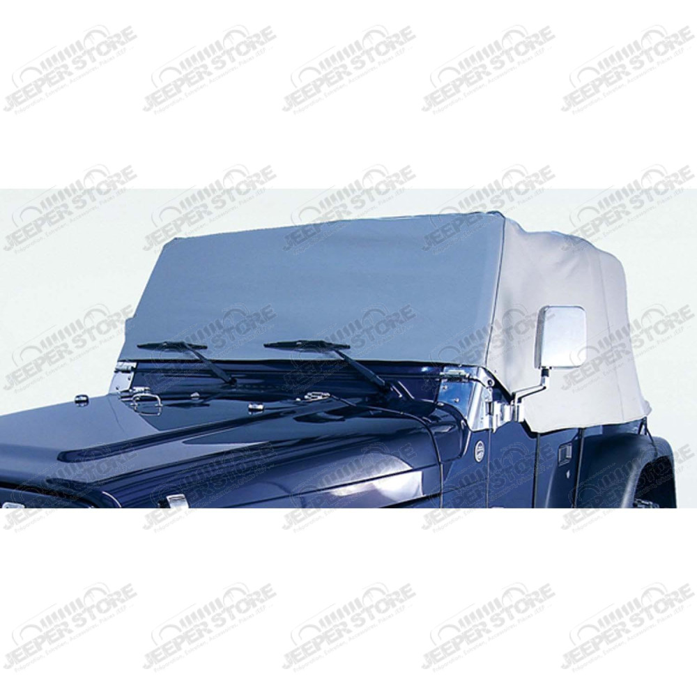 Cab Cover, Gray; 76-86 Jeep CJ7