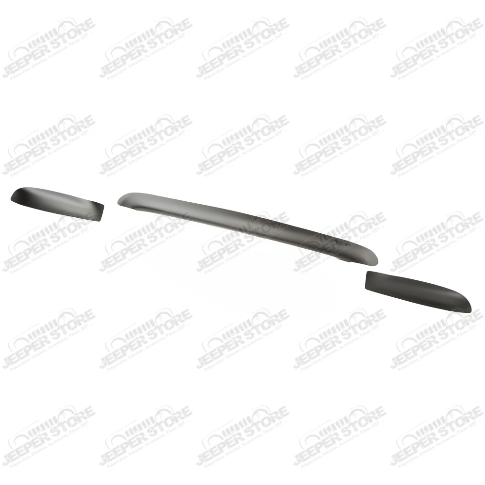 Hood Bug Deflector, Matte Black, Eyebrow; 02-05 Ram 2500/3500 Pickup