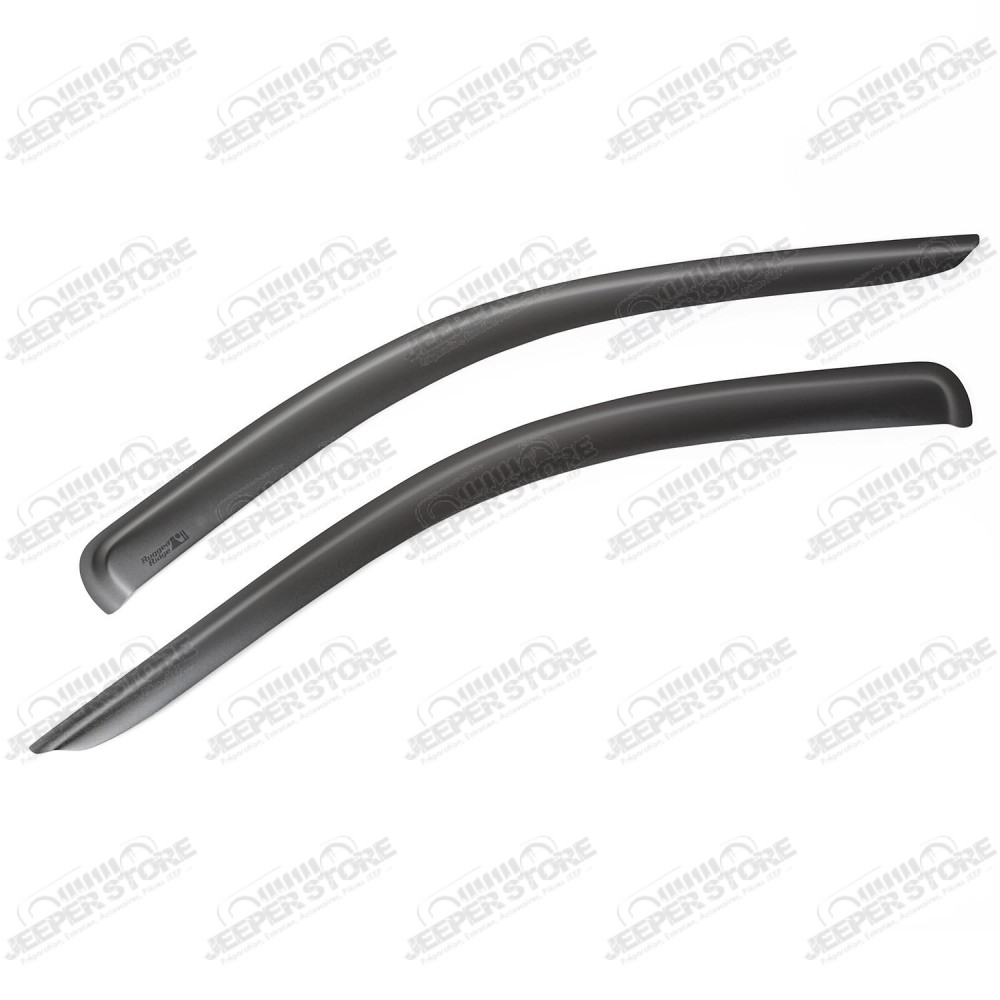 Window Visor Kit, Front, Matte Black; 02-08 Ram 2500/3500 Pickup