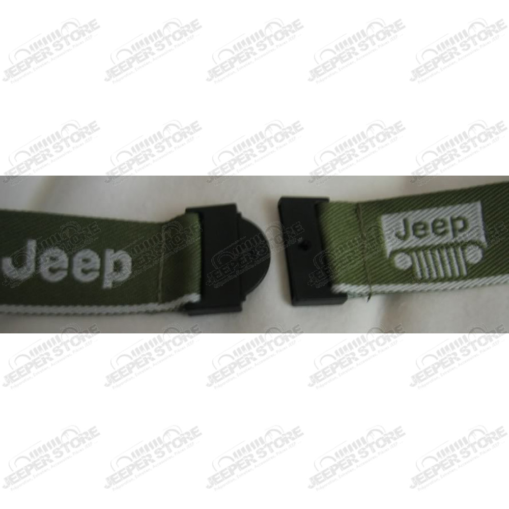 Tour de cou vert Jeep avec porte clef