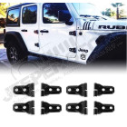 Kit enjoliveurs de charnières de portes (couleur: noire) Jeep Wrangler JK