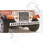 Pare chocs avant en acier / inox avec perforations - Jeep CJ, Wrangler YJ - RT34037