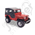 Bâche "Tigertop" - Couleur : Black Crush - Jeep Willys MB, CJ2A - 51402-01