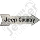 Plaque Acier JEEP Country / Dimension: 50cm x 14.50cm