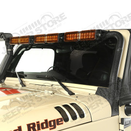 Light Bar, Windshield Mounted; 07-18 Jeep Wrangler JK