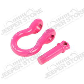 D-Ring Shackle, 3/4 inch, 9500 Lb, Pink