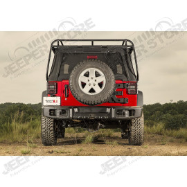 Spartacus Bumper, Rear, Black; 07-18 Jeep Wrangler JK
