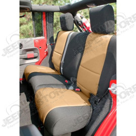 Seat Cover Kit, Black/Tan; 11-18 Jeep Wrangler Unlimited JKU, 4 Door