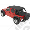 Bikini Header version Safari - Couleur : Black Diamond - Jeep Wrangler JK Unlimited 4 portes - 81526-35