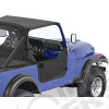 Kit demi portes en toile - Couleur : Black Denim - Jeep CJ7, Wrangler YJ - 53038-15