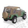 Bâche "Supertop" avec portes soft-top en deux parties séparables - Couleur: Tan - Jeep CJ5 - 51597-04 - Bâche soft-top de chez Bestop