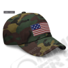 Casquette Jeep, aux couleurs camouflage verte avec drapeau américain (USA)