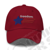 Casquette Jeep, couleure rouge avec effet drapeau américain (USA) "Freedom"