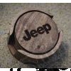 Goodies : Set de 4 sous verres Jeep en bois gravé Jeep avec socle en bois