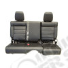 Banquette arrière complète en similli cuir noir 2/3 - 1/3 , fixe Jeep Wrangler JK Unlimited (4 portes)