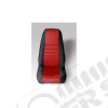 Seat Cover Kit, Front, Neoprene, Red; 76-90 Jeep CJ/Wrangler YJ