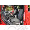 Seat Cover Kit, Front, Neoprene, Black/Gray; 07-10 Jeep Wrangler JK